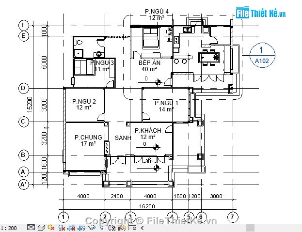 biệt thự gia đình,Revit biệt thự trệt 15.2x16.2m,phong cách cổ điển,Biệt thự nhà vườn 15.2x16.2m,nhà vườn 15.2x16.2m